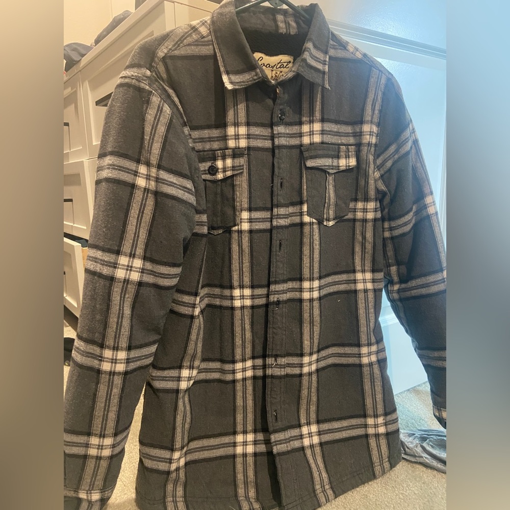 Men’s Sherpa lined button down